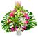 arrangement of lilies chrysanthemums and roses