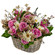 floral arrangement in a basket. Istanbul