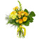 Yellow bouquet of roses and chrysanthemum. Istanbul